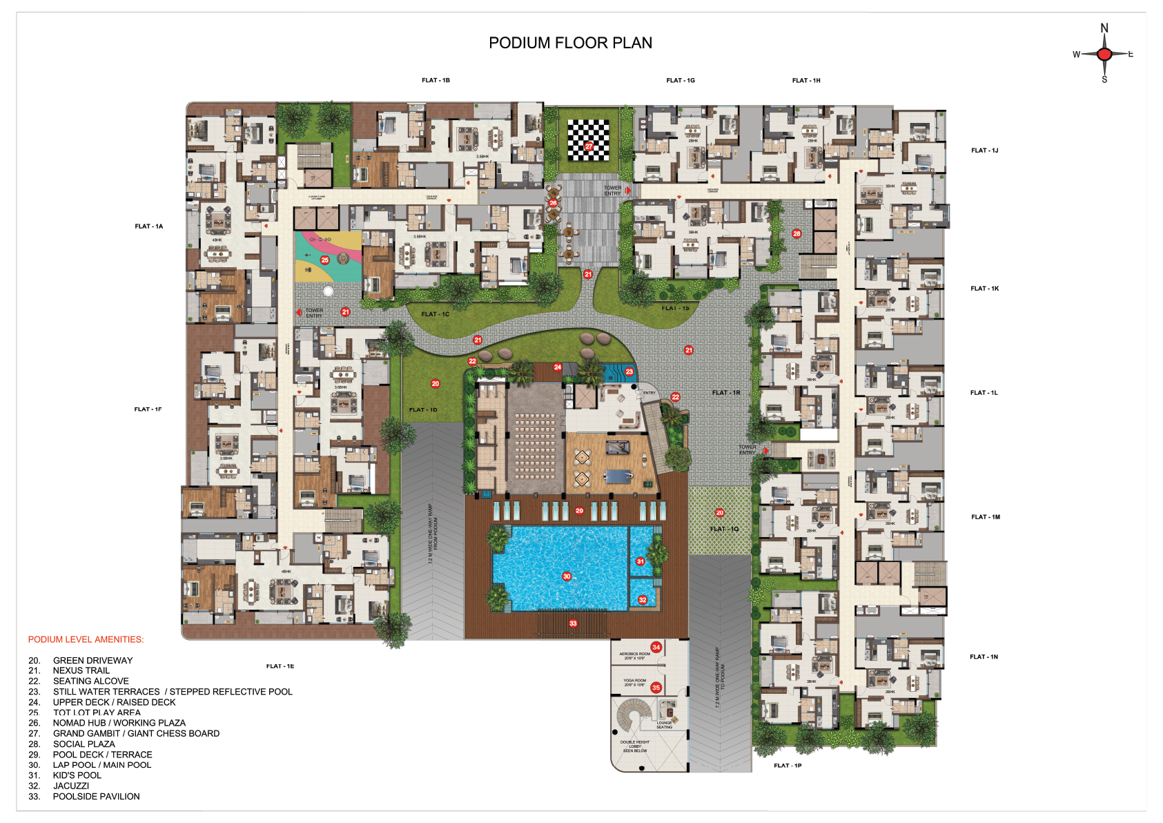 2 BHK Floor Plan
